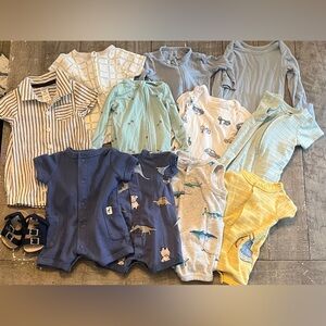 Newborn Carters, Kyte Baby & Cloud Island Summer Bundle Boy or Girl
